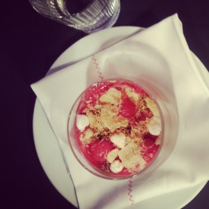 Rose scented milk pudding